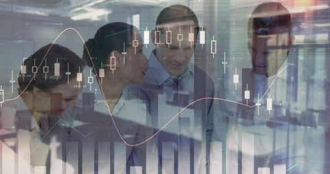 Architects Meeting Amid Financial Data Overlay Dream - Download Free Stock Images Pikwizard.com