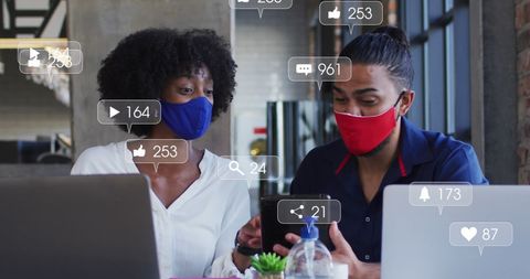 Young Professionals Using Technology with Social Media Likes During Pandemic