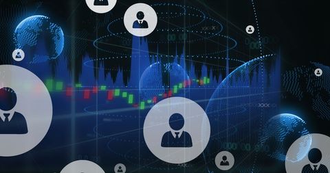 Global Network and Business Data with Spinning Globe - Download Free Stock Images Pikwizard.com