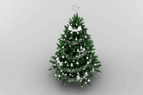 festively decorated christmas tree on transparent background - Download Free Stock Videos Pikwizard.com