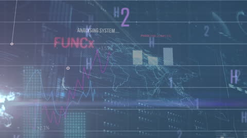 Abstract Animation of Digital Data and Statistics Visualization