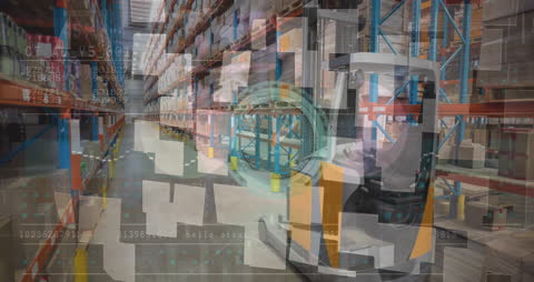 Digital Analytics Integration in Modern Industrial Warehouse