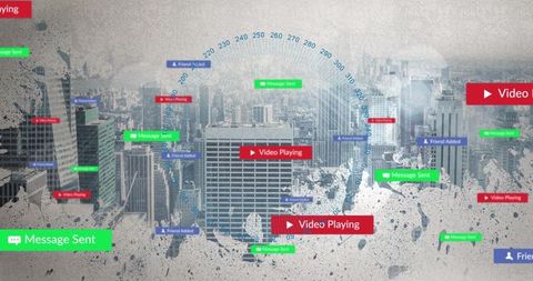 digital communication and analytics in urban landscape - Download Free Stock Images Pikwizard.com