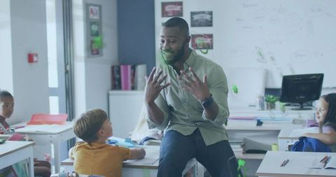 Engaged Teacher in Classroom: Interactive Teaching Strategies