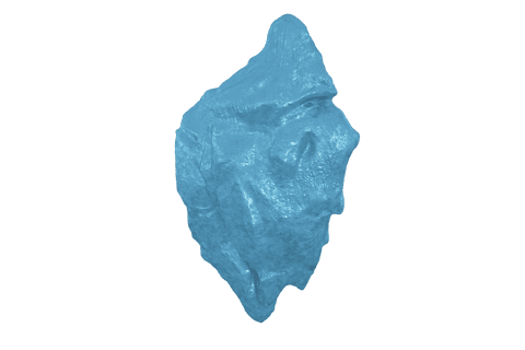 transparent computer graphic of turquoise rock form - Download Free Stock Videos Pikwizard.com