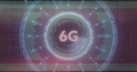 6G Networking Technology Illustrated with Digital Interface - Download Free Stock Images Pikwizard.com