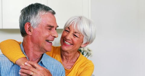 Happy Senior Couple in Warm Embrace Sharing Wonderful Moment - Download Free Stock Images Pikwizard.com