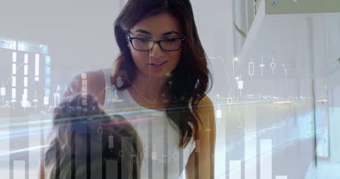 Executives Discussing and Analyzing Financial Data in Modern Office