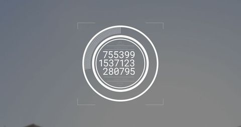 Futuristic Circular Digital Interface Concept