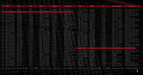 Cybersecurity Interface with Encrypted Data Processing Elements - Download Free Stock Images Pikwizard.com
