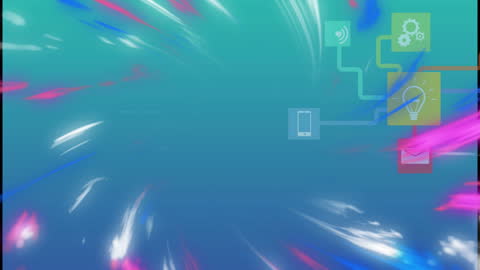 Abstract Communication Technology Interface Concept