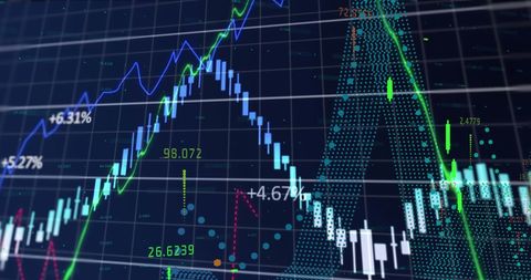 Abstract Financial Data with Digitally Enhanced Graphs - Download Free Stock Images Pikwizard.com
