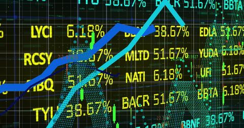 rising stock market trends with data visualization graphic - Download Free Stock Images Pikwizard.com