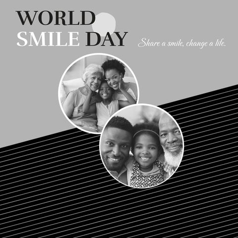world smile day: celebrating joy with diverse families - Download Free Stock Templates Pikwizard.com