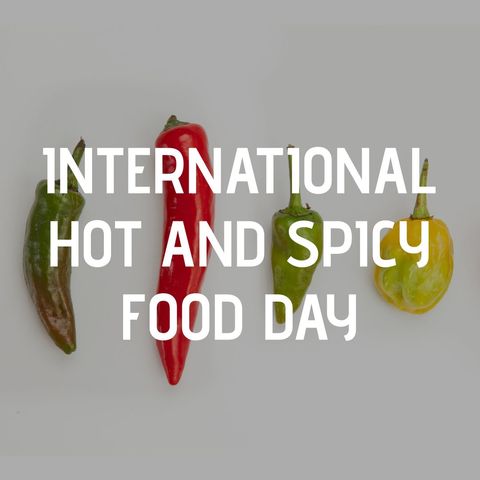international hot and spicy food day with colorful chili peppers - Download Free Stock Templates Pikwizard.com