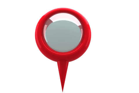 bright red navigation marker transparent background - Download Free Stock Videos Pikwizard.com