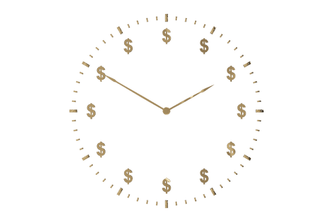 Transparent Financial Clock with Dollar Symbols Illustration - Download Free Stock Videos Pikwizard.com