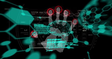 Biometric Security and Data Processing Concept - Download Free Stock Images Pikwizard.com