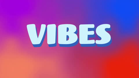 Vibrant Neon Colored Vibes Text Background