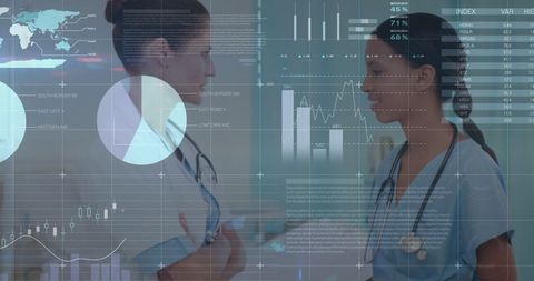 Digital Transformation in Healthcare with Female Doctors - Download Free Stock Images Pikwizard.com