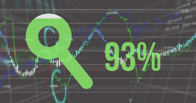 Illustration ideal for presentations, financial reports, and digital marketing related to global finance and investment trends. Visually represents concepts including data processing, economic growth, and stock market fluctuations, making it useful for fintech websites and business consultancy advertisements.