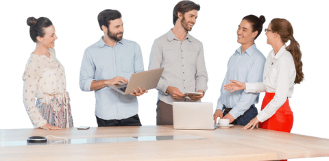 transparent team collaboration at workplace desk - Download Free Stock Videos Pikwizard.com