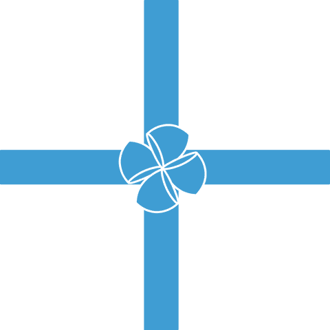 transparent illustration of blue ribbon with decorative bow for gifts - Download Free Stock Videos Pikwizard.com