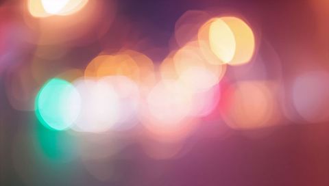 Vibrant Bokeh Lights Creating Dreamy Urban Nightscape