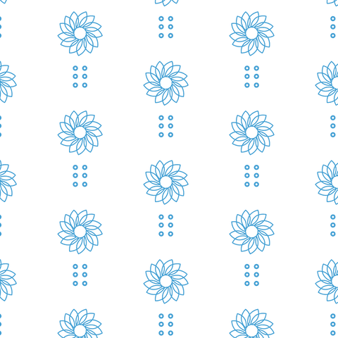 Blue Floral and Dot Pattern on Transparent Background - Download Free Stock Videos Pikwizard.com