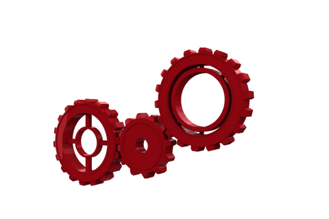 Digital Red Cogs Curve on Transparent Background - Download Free Stock Videos Pikwizard.com
