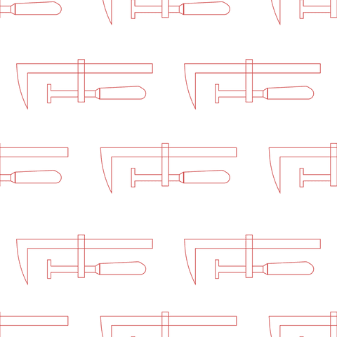 Red Bar Clamps Seamless Pattern on Transparent Background Vector Design - Download Free Stock Videos Pikwizard.com