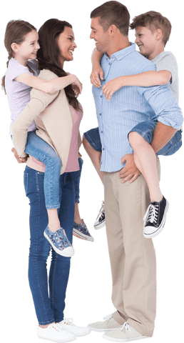 transparent family unity piggyback fun adventure - Download Free Stock Videos Pikwizard.com