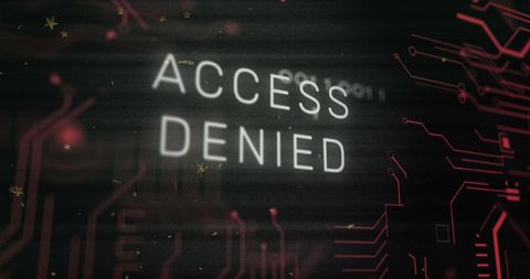 Glitch Access Denied Warning on Digital Circuit Board - Download Free Stock Images Pikwizard.com