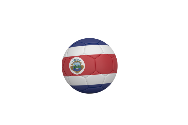 Transparent Costa Rica Flag Football Soccer Ball - Download Free Stock Videos Pikwizard.com