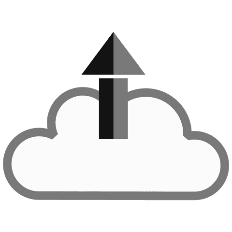 transparent background digital cloud with upward arrow - Download Free Stock Videos Pikwizard.com