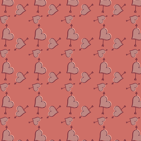Pink Heart and Arrow Pattern on Transparent Background for Valentine's Day - Download Free Stock Videos Pikwizard.com