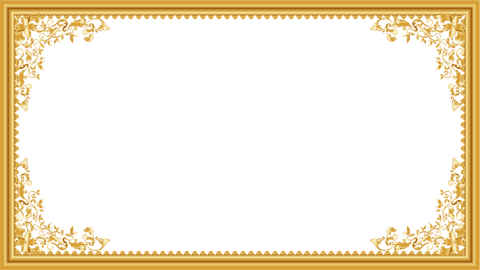 Ornate Gold Frame with Baroque Floral Intricate Design on Transparent Background - Download Free Stock Videos Pikwizard.com