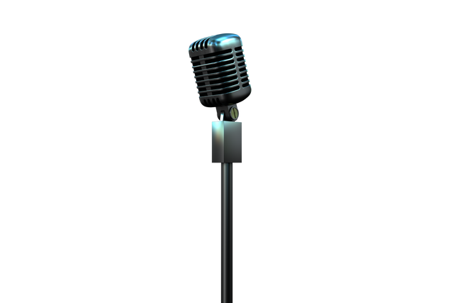 Vintage Silver Microphone on Transparent Background for Music and Sound Projects - Download Free Stock Videos Pikwizard.com