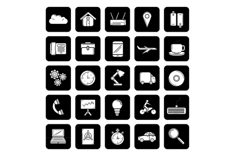 digital media icons on transparent background - Download Free Stock Videos Pikwizard.com
