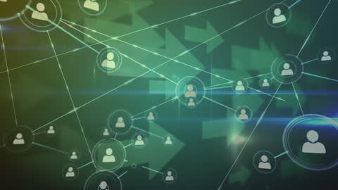 Connecting Digital Network Profile Abstract Background