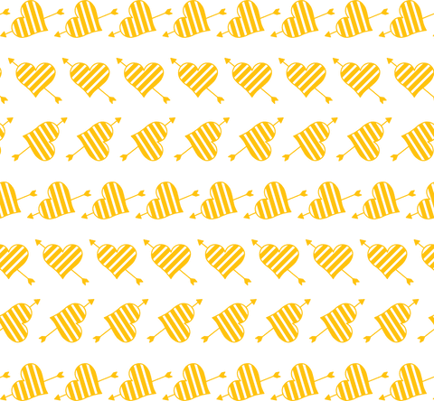 Yellow Transparent Heart Arrows Pattern Seamless Romantic Design - Download Free Stock Videos Pikwizard.com
