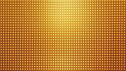 Shimmering golden dome grid texture with warm specular highlights for luxury backgrounds