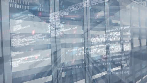 Advanced Data Processing in Modern Server Room Animation