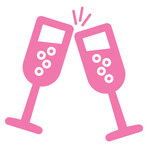 pink champagne glasses cheers transparent celebration symbol - Download Free Stock Videos Pikwizard.com