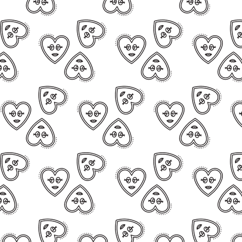 seamless transparent pattern of black heart shapes - Download Free Stock Videos Pikwizard.com
