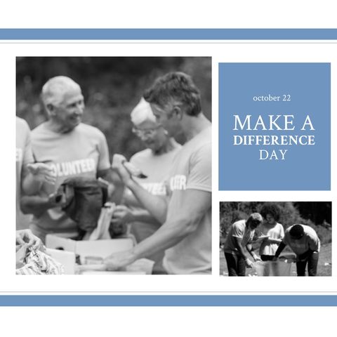Make a Difference Day: Teamwork and Eco-Awareness in Action - Download Free Stock Templates Pikwizard.com