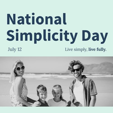 Celebrating National Simplicity Day with a Joyful Beach Family - Download Free Stock Templates Pikwizard.com
