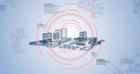 Digital data processing and scanning interface visualization