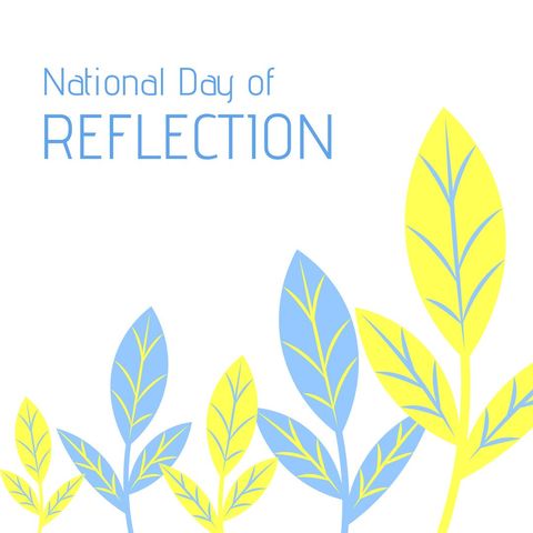 National Day of Reflection Leafy Graphic Design - Download Free Stock Templates Pikwizard.com