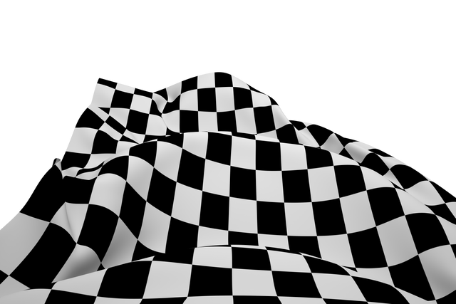 Waving Checkered Flag Isolated on Transparent Background - Download Free Stock Videos Pikwizard.com